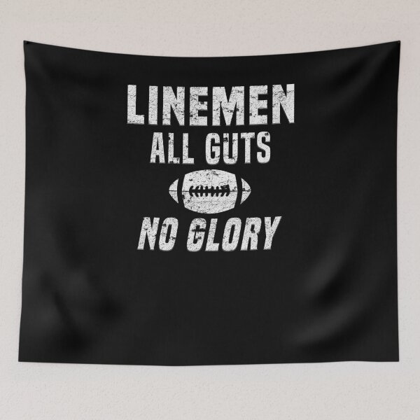 Item preview, Lineman All Guts No Glory Football Lineman T-Shirt designed and sold by LookTwice.