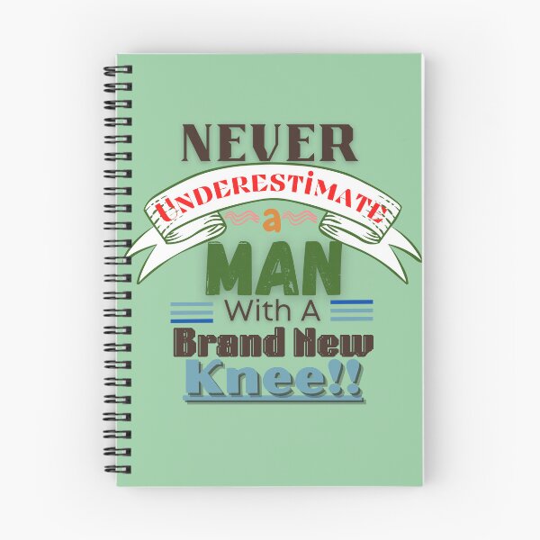 Item preview, Never Underestimate A Man (Knee)-Fun, Novelty Post-Surgery Elderly gift designed and sold by Old Age Ain't For Sissies!.