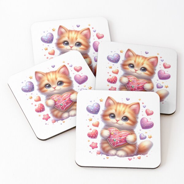 Item preview, Adorable kitten with a heart designed and sold by JonysCreativeDesigns.