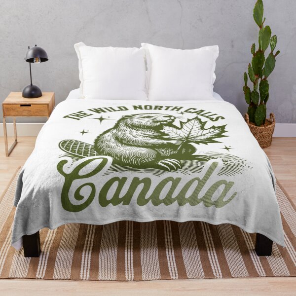 Item preview, VINTAGE - THE WILD NORTH CALLS - CANADA BEAVER AND THE MAPLE LEAF designed and sold by justyna-s28.
