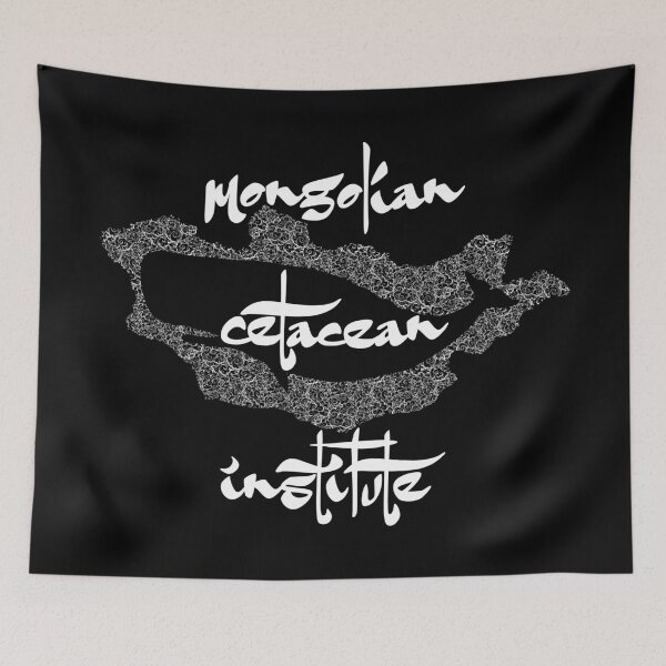 Item preview, Mongolian Cetacean Institute - Save The Whales (White Text) designed and sold by GatorDesign.