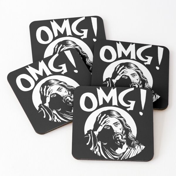 Item preview, OMG! Jesus Facepalm – Funny Religious Meme Art designed and sold by Aredbox.