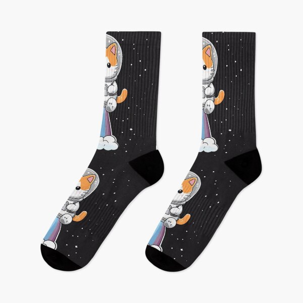 Item preview, Zoomies Engaged - Space Cat  designed and sold by LarkspurAndTea.