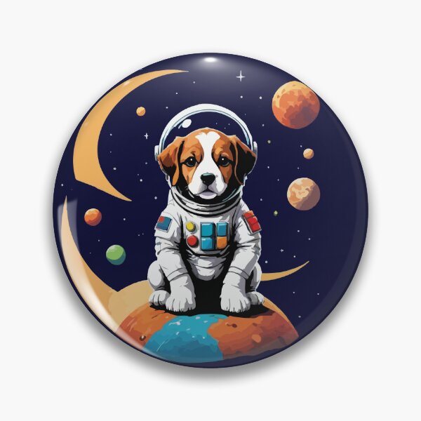 Item preview, Interstellar Canine Adventure: Vibrant Astronaut Dog in Space designed and sold by Yehia-Massoud.