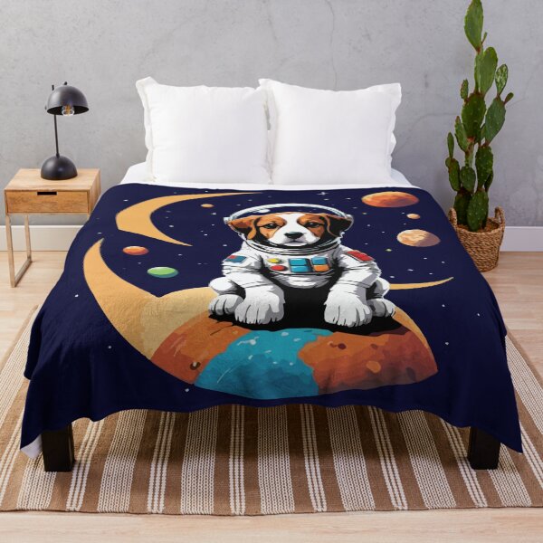 Item preview, Interstellar Canine Adventure: Vibrant Astronaut Dog in Space designed and sold by Yehia-Massoud.