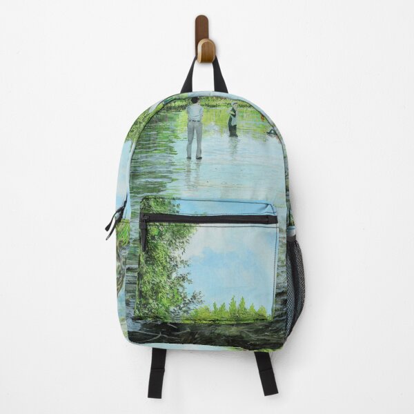 Item preview, The Watchers - Tent and People on the Water designed and sold by art paintings.