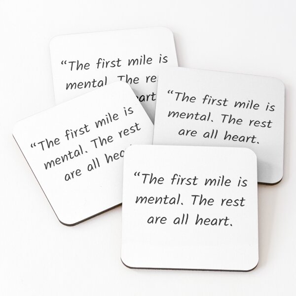 Item preview, The first mile is mental designed and sold by Solastavie.