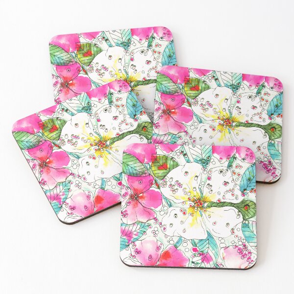 Item preview, Joyful Blooms, Hand-Painted Watercolor Florals designed and sold by Clara Fruggeri.