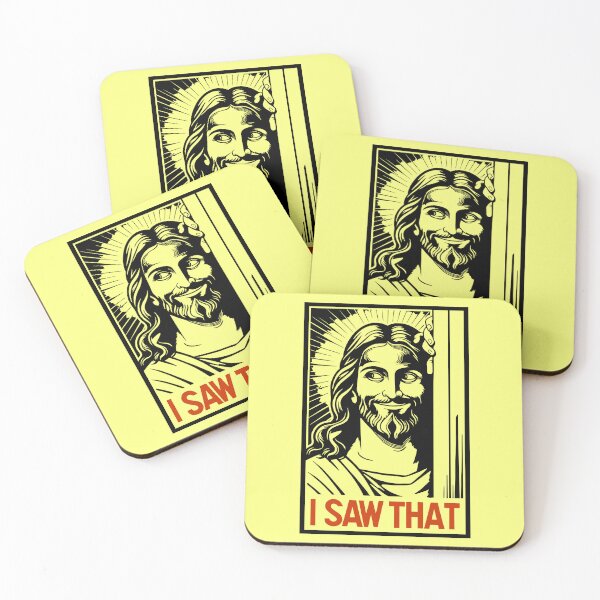 Item preview, I Saw That – Funny Jesus Watching Meme designed and sold by Aredbox.