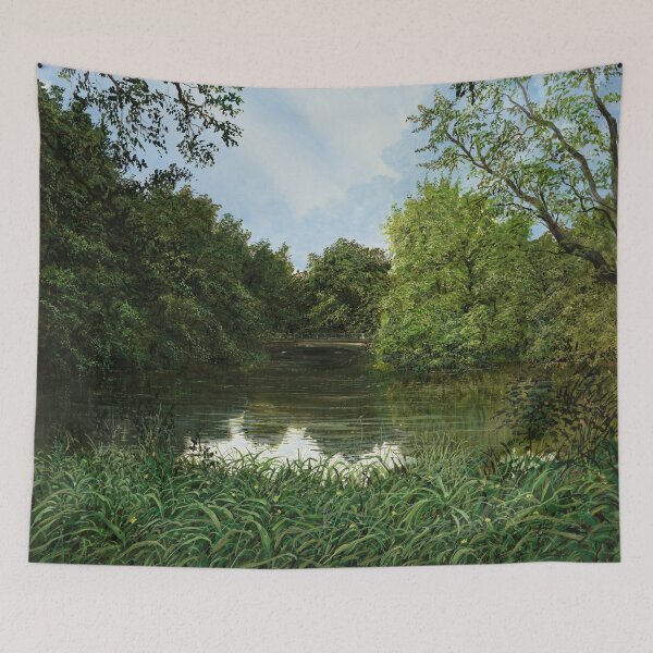 Item preview, Berlin Tiergarten - a body of water in the park designed and sold by art paintings.