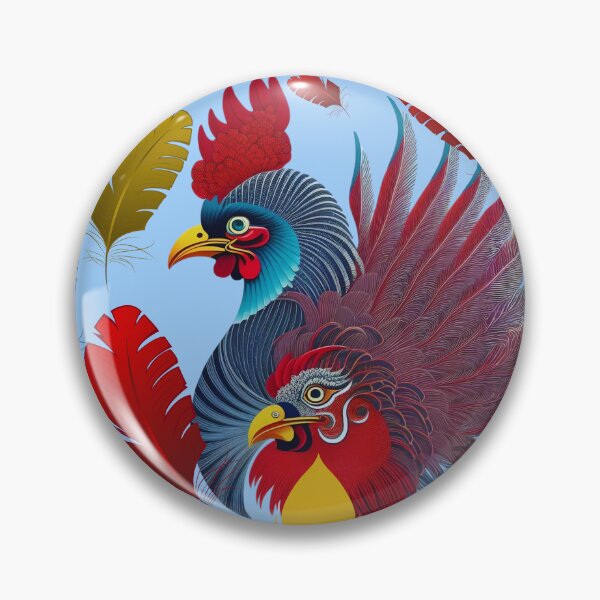 Item preview, Feathers at the Roosters' Party designed and sold by Ciervo Primavera.