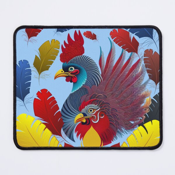 Item preview, Feathers at the Roosters' Party designed and sold by Ciervo Primavera.