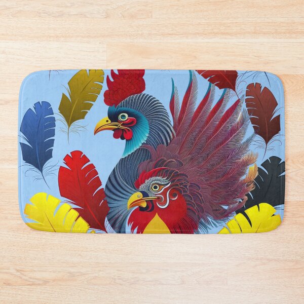 Item preview, Feathers at the Roosters' Party designed and sold by Ciervo Primavera.