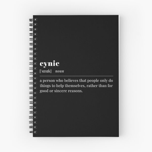 Item preview, cynic (white text) designed and sold by pilotpegasus.