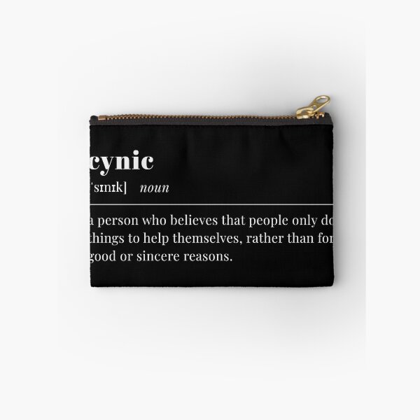 Item preview, cynic (white text) designed and sold by pilotpegasus.