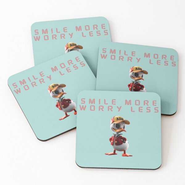 Item preview, Smile More, Worry Less – Cool Duck Edition designed and sold by EDigitalStore.