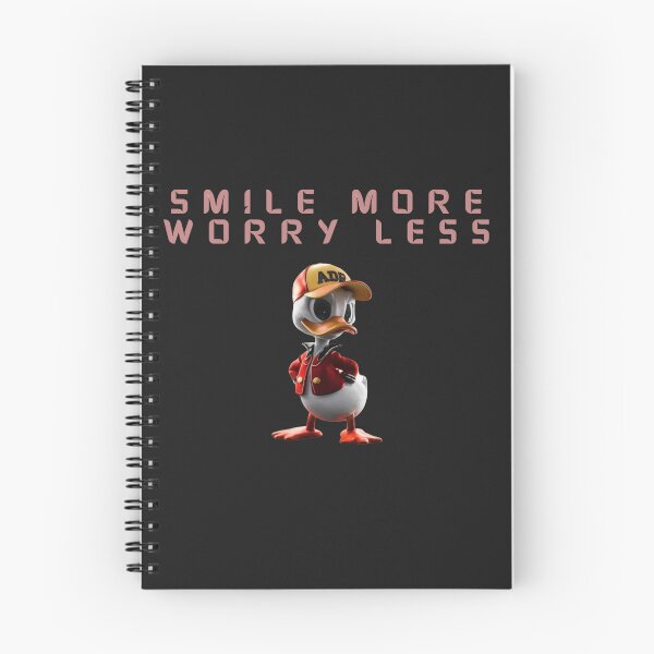 Aperçu de l'œuvre Souriez plus, inquiétez-vous moins – Édition Cool Duck créée et vendue par EDigitalStore.