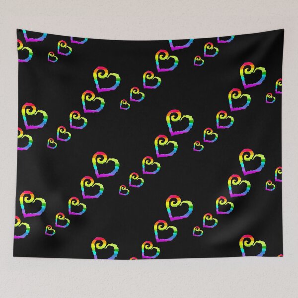 Item preview, colorful hearts love designed and sold by LESSILU.