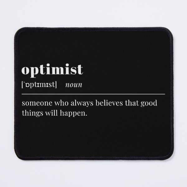 Item preview, optimist (white text) designed and sold by pilotpegasus.
