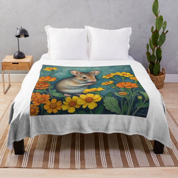 Item preview, Mouse and flowers  designed and sold by Terry Collett.