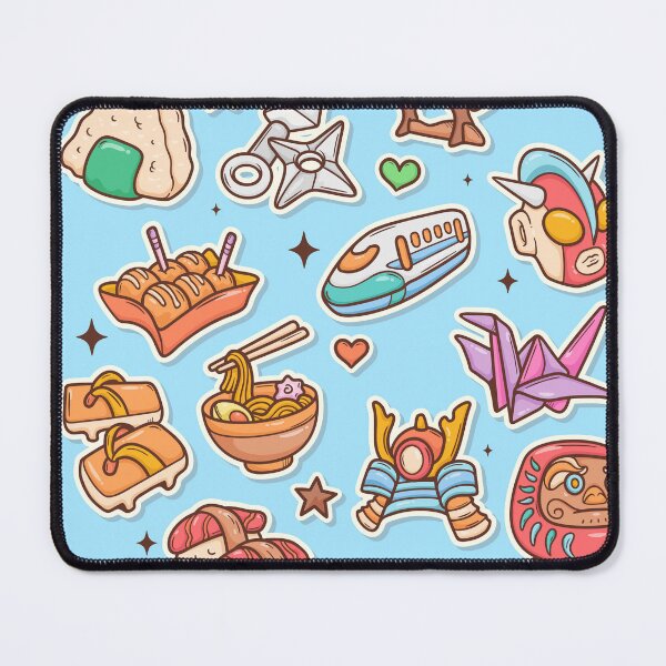 Item preview, Japan Cute Sticker Pack – Kawaii Japanese Culture Doodle designed and sold by CreaTahiti.
