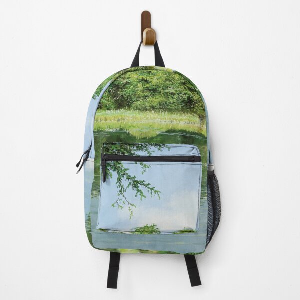 Item preview, Tinted mirror - a park in summer with a lake designed and sold by art paintings.