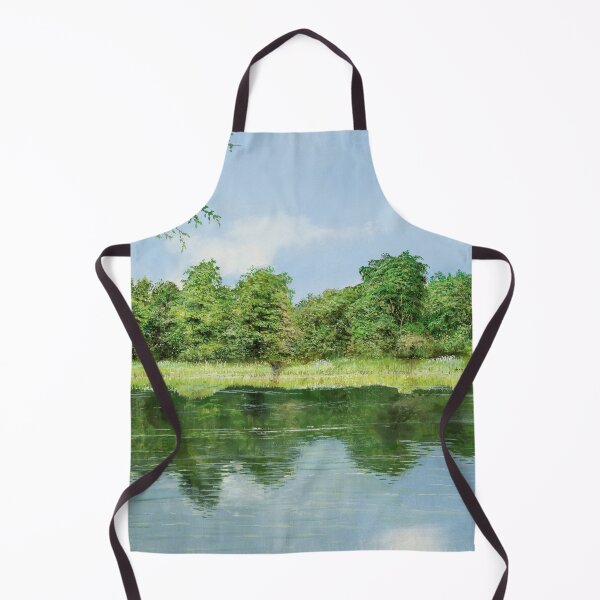 Item preview, Tinted mirror - a park in summer with a lake designed and sold by art paintings.