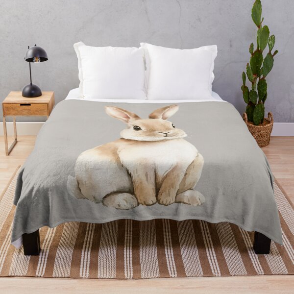 Item preview, Brown cute bunny, watercolor designed and sold by Lichtisign.