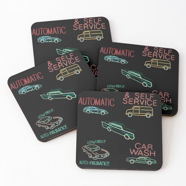 Item preview, Collage Of Classic Neon Cars designed and sold by ImagistStudio Presents MikesDigs.