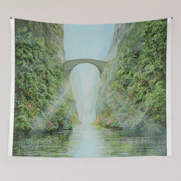 Item preview, The connection - a stone bridge over the Wassertal designed and sold by art paintings.