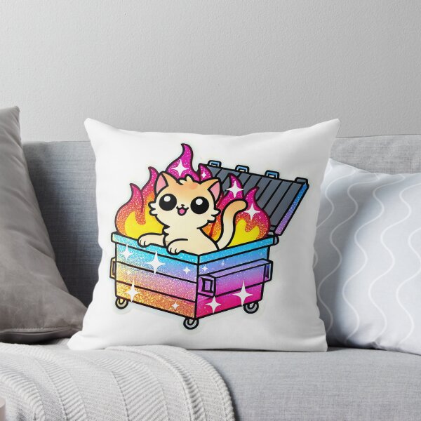Item preview, Dumpster fire kitty designed and sold by MellowPeach.