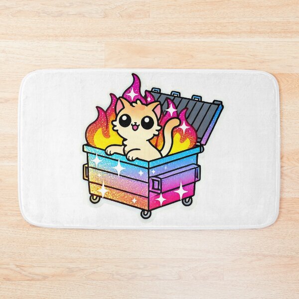 Item preview, Dumpster fire kitty designed and sold by MellowPeach.