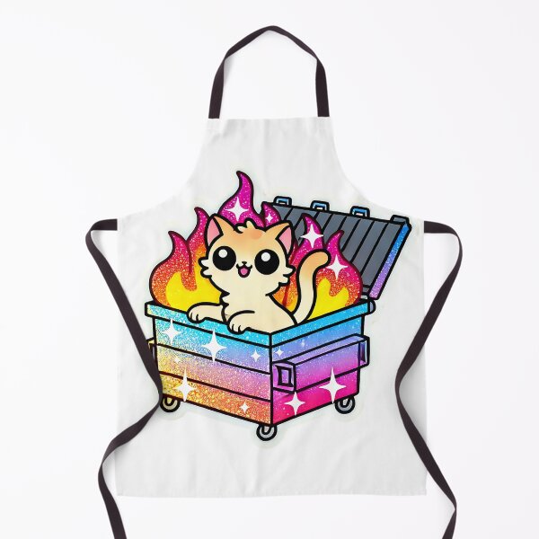 Item preview, Dumpster fire kitty designed and sold by MellowPeach.