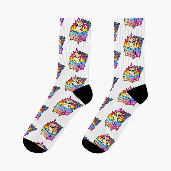 Item preview, Dumpster fire kitty designed and sold by MellowPeach.