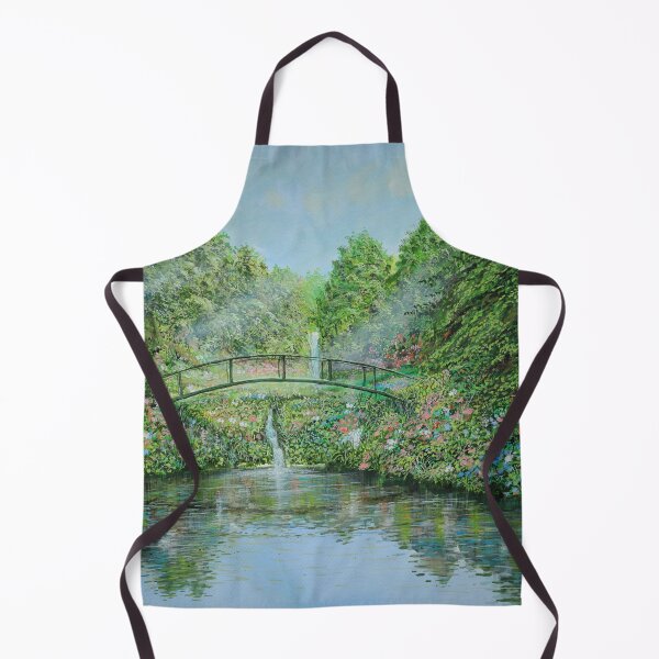 Item preview, In the garden - a park with a bridge designed and sold by art paintings.