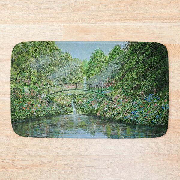 Item preview, In the garden - a park with a bridge designed and sold by art paintings.