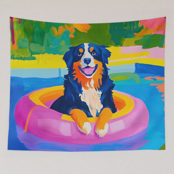 Item preview, Poolside Bernese Mountain Dog designed and sold by lostinpixels.