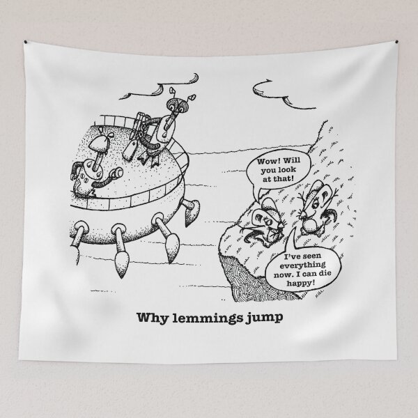 Item preview, Why do lemmings jump? designed and sold by Quahx.