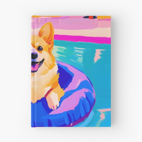 Item preview, Poolside Corgi designed and sold by lostinpixels.