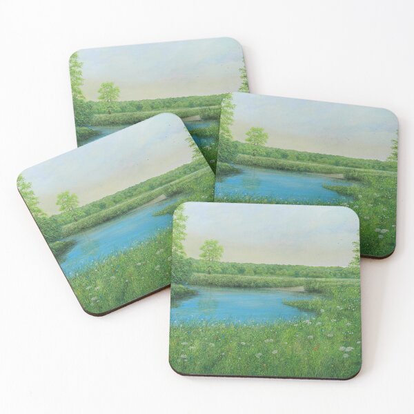 Item preview, Nature Clock - summer landscape with many flowers and grasses designed and sold by art paintings.