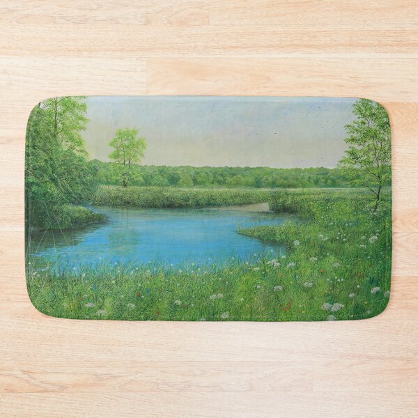 Item preview, Nature Clock - summer landscape with many flowers and grasses designed and sold by art paintings.