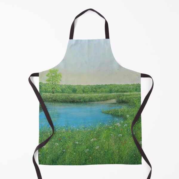 Item preview, Nature Clock - summer landscape with many flowers and grasses designed and sold by art paintings.
