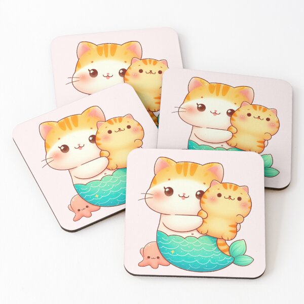 Item preview, Cute Chubby Mermaid Cat  designed and sold by st4rlit3 st4rbrit3.