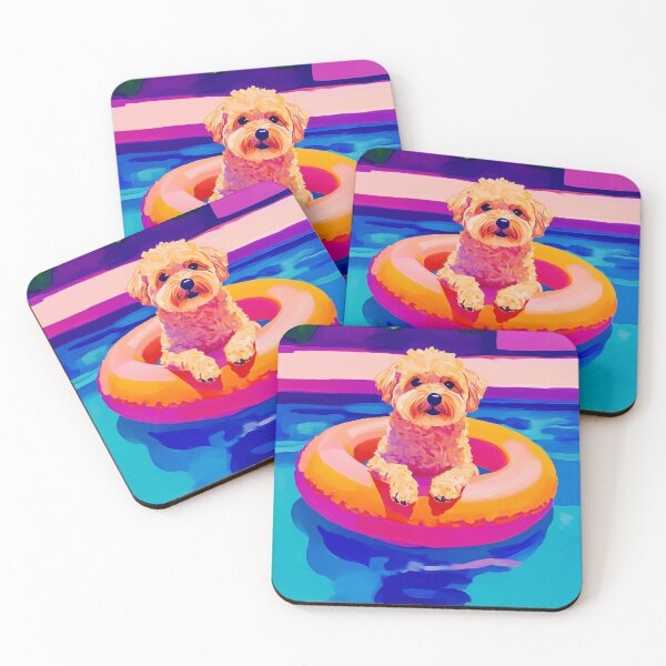 Item preview, Poolside Golden Doodle designed and sold by lostinpixels.
