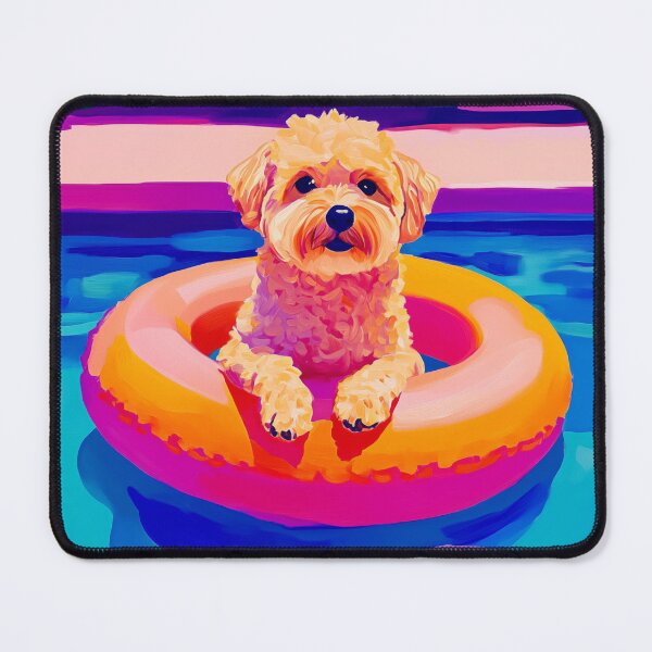 Item preview, Doodle dorado junto a la piscina designed and sold by lostinpixels.