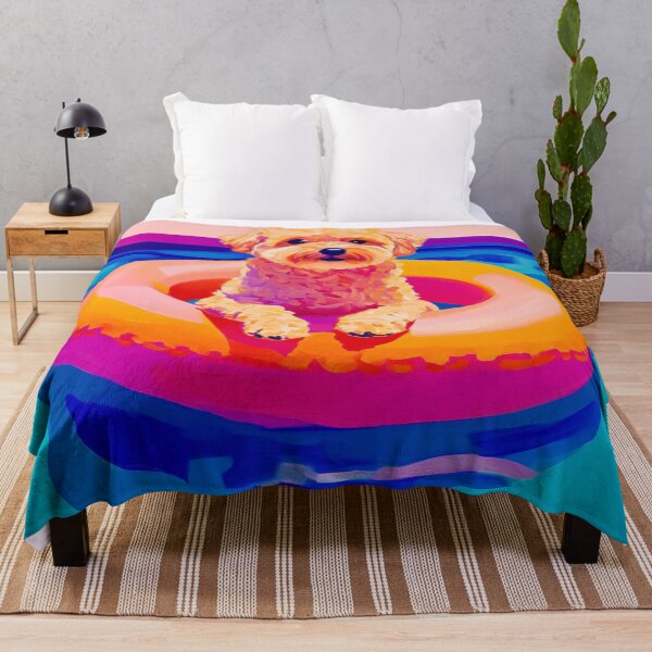 Item preview, Poolside Golden Doodle designed and sold by lostinpixels.