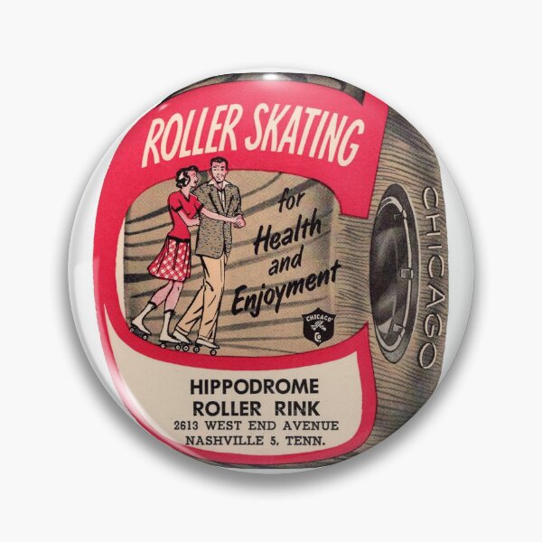 Item preview, Hippodrome Roller Skating Nashville Tennessee Roller Skating Rink Sticker Decal Label Design 3 designed and sold by tislord.