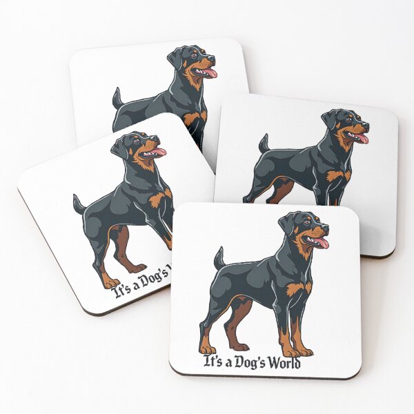 Item preview, Rottweiler, "It's a dog's world" designed and sold by barbastyle.