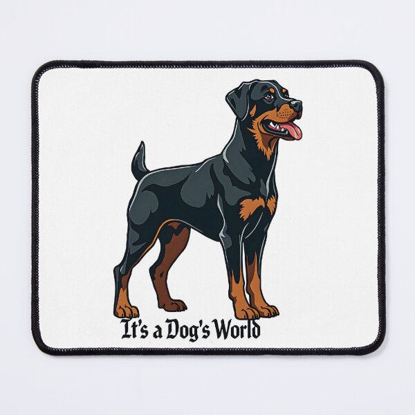 Item preview, Rottweiler, "It's a dog's world" designed and sold by barbastyle.