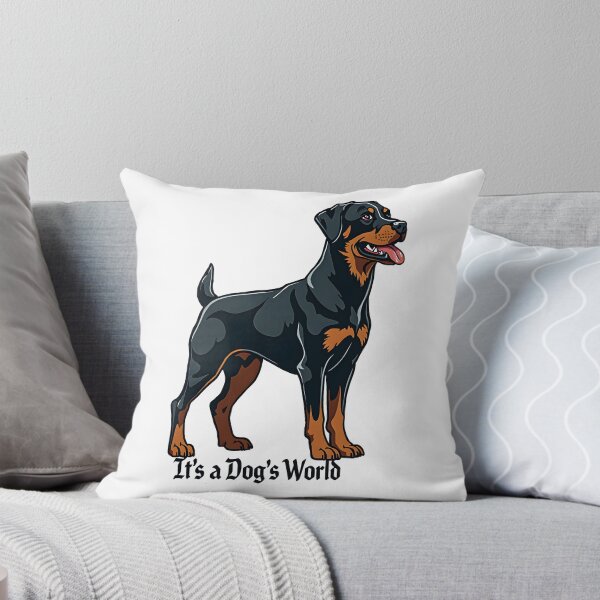 Item preview, Rottweiler, "It's a dog's world" designed and sold by barbastyle.